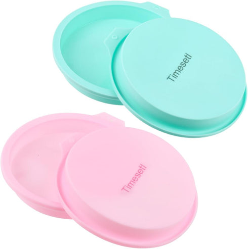4 Pcs Layer Cake Pan Set, 6 Inch Silicone Round Cake Mold Rainbow Non-Stick Baking Tins for Jumbo Whoopie Pie Cake Vegetable Pancakes Taco Shells ...