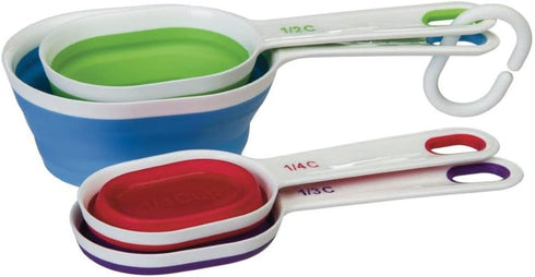 Progressive International Prepworks by Progressive BA-545 Collapsible Measuring Cups - Set of 5, Space Saving Collapsible, Great For Narrow Contai...