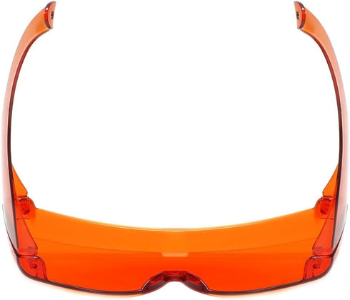 Calabria 3000 Orange Fitover Dental Safety Glasses Protection for Teeth Whitening LED Light Eye Shield Red Light Goggles Blue Light Blocking Glass...