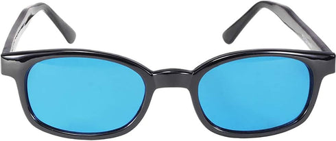 Pacific Coast Sunglasses X-KD's Black Frame/Turquoise Lens (1129) Rectangular Sunglasses, Adult...