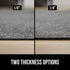 GORILLA GRIP Felt and Natural Rubber Stay in Place Slip Resistant Rug Pad, 1/4in Thick, 2x3 FT Protective Padding Under Area Rugs, Cushioned Gripp...