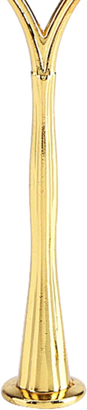 Cake Cupcake Tray Stand Handle Fruit Plate Hardware Fitting Holder, 2-Tiers Crown-Gold...