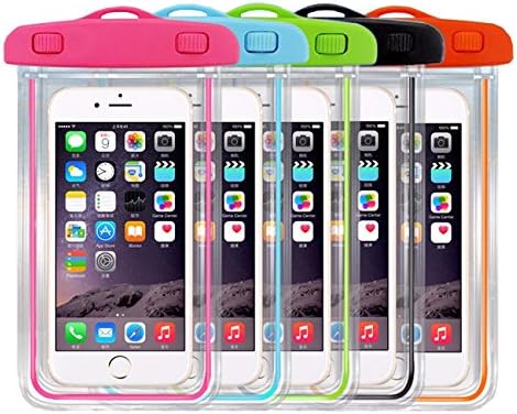 Maximalpower Universal Waterproof Case Dry Bag Pouch Glow in Dark for Cell Phone iPhone X 4,5,6,7,8 and Plus, Samsung Galaxy Note 4,5,6,8 S8/S8 Pl...