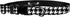 Dog Collar - Patterned Adjustable Pet Collars, - 1 Inch Wide, Medium, Houndstooth Black/White...