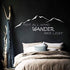 BATTOO Not All Who Wander are Lost Wall Decal Mountain Vinyl Sticker 22" W 8.5" H Family Kids Room Mural Motivation Love Home Travel Hobbit, White...