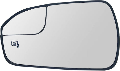 Left Driver Side Heated Mirror Glass Replacement For 2013-2020 Ford Fusion - For Ford Fusion Driver Mirror Glass With Rear Holder, Replace DS7Z17K...