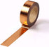 MEI YI TIAN 6 Rolls Solid Copper Gold Foil Washi Tape Set 15mmx10m Bronze Golden Stamping Paper Adhesive Masking Tapes Sticky Paper Tape for DIY S...