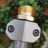 Garden Hose End Aluminum Garden Hose Mender Hose Repair Fittings Coupler Repair Kits Metal Hose Mender for 5/8" and 3/4" Garden Hoses, Male...
