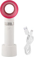Portable Handheld Fan, Portable Mini USB Rechargeable Bladeless Fan, Three Adjustment Speeds, 360° All Around Air Suction, Handy Cooler for Home O...