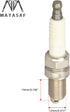 MAYASAF Spark Plugs 3481 Automotive Replacement Ignition Plug for Honda 2003-09 VTX1300S 2010-16 Fury, for Vicotry 07-16 Hammer Seat type Flat, Th...