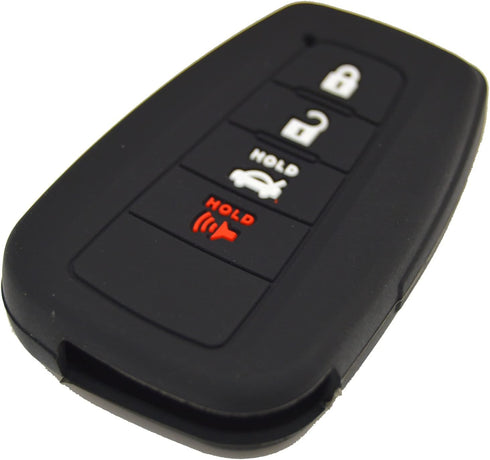 Silicone Remote Key Fob Cover for Toyota Camry 2018-2024 XLE XSE LE SE Corolla Avalon C-HR Highlander Prius RAV4 4Runner Prado...
