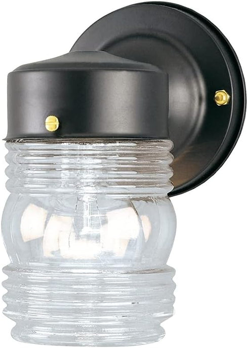 Westinghouse Angelo Brothers 66885 One-Light Jelly Jar, Black...