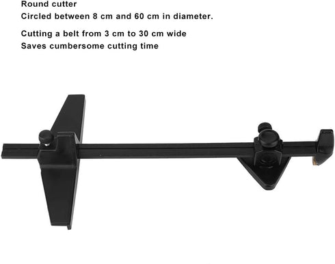 Glass Cutter Circular Glass Cutting Tool, Round Strips Glass Cutter Heavy Duty Hand Operated Glass Cutter, Adjustable Glass Cutting Tool for DIY A...