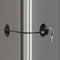 REZIPO - Refrigerator Door Lock with 2 Keys, File Drawer Lock, Freezer Door Lock and Child Safety Cabinet Lock by REZIPO Black...