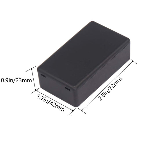 Zulkit 5Pcs Project Boxes ABS Plastic Electrical Project Case Power Junction Box Black 2.8 x 1.7 x 0.91 Inch (72 x 42 x 23mm)...