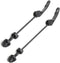 Road Mountain Bicycle MTB Wheel Hub Front and Rear Skewers Quick Release Skewer Clip Bolt Lever Axle QR 145/180 mm, a Pair...