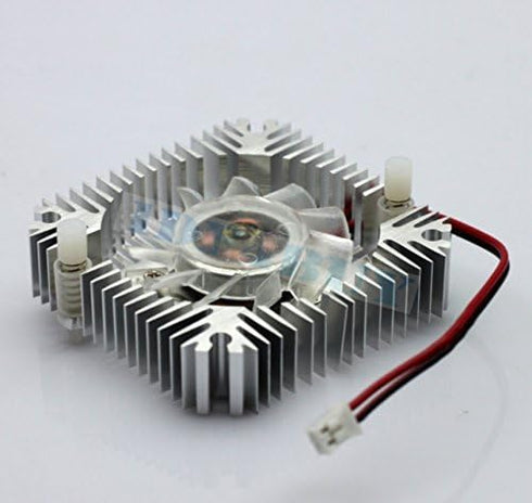 1 PCS 55mm 2pin Aluminum Snowhite Cooling Fan Heatsink Cooler VGA CPU Fs006 B7...