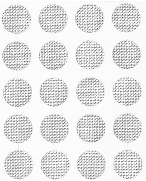 20Pcs/Set Silver Earbuds Filters Earphone Filter Mesh,Earbud and in-Ear Headphones Earphone Protective Filters Earphone Accessories Over-Ear Headp...