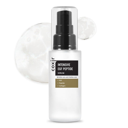 coxir INTENSIVE EGF PEPTIDE SERUM l Day&Night Nourishing Serum for damaged, aged skin l EGF, Peptide, Niacinamide, Collagen l Lightweight, Lifting...