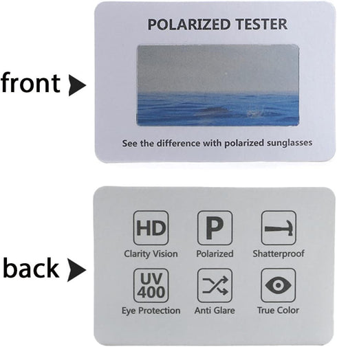 Polarized Sunglasses Tester, Polarized Glasses Test Card,Polarized Glasses Check Paper Accessories, Grey, 6cm*4cm*1cm...