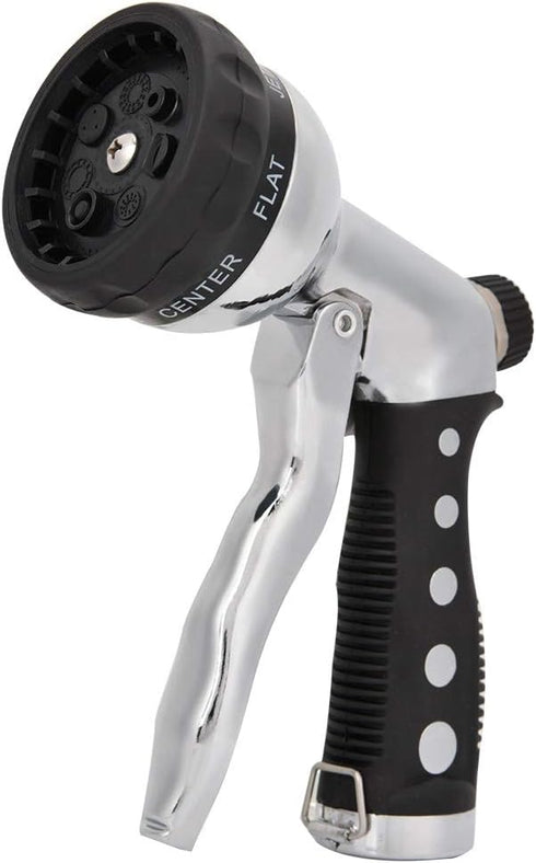 Water Hose Nozzle Sprayer, Hand Sprayer with 7 Spray Patterns High Pressure Garden Hose Spray Nozzle for Watering Plants Washing Cars Showering Pe...