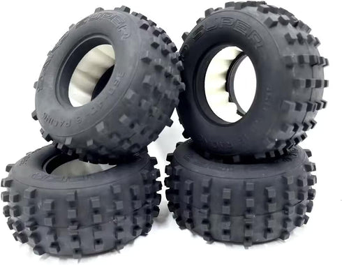 KTBL18 4pcs MT BBS Tires Tyre (83x40mm) Rubber x4 for 1/16 1/18 Scale Off Road Buggy/Truggy Truck KYOSHO Tamiya LOSI WPL WLTOYS VRX FMS FSR AXIAL ...