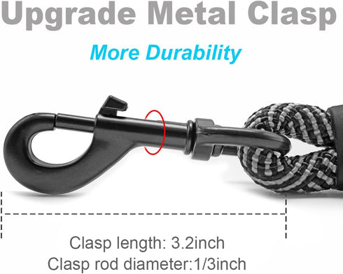 Long Rope Leash for Dog Training 12, 15, 22, 30, 50, 75, 100ft Check Cord Recall Agility Lead Dog Tie Out Line for Large Medium Small Dogs, Great ...