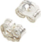 Beadaholique 5005080 Sterling Earring Backs, 4mm, Silver, 12 Piece (Pack of 1)...