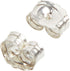 Beadaholique 5005080 Sterling Earring Backs, 4mm, Silver, 12 Piece (Pack of 1)...
