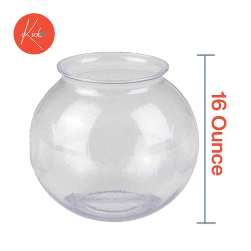 Kicko Plastic Ivy Bowls - 6 Pack of 16 Oz. Tub - Perfect for Home Decor, Centerpiece, Carnival Game Accessory, Ornament Holder, Party Supplies, Sw...