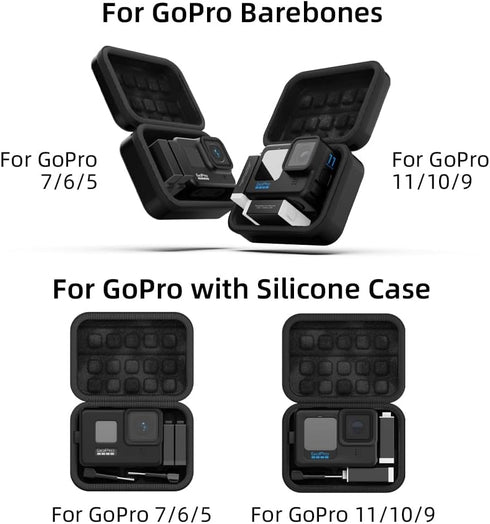 SUREWO Mini Pro Carrying Case for GoPro, Hard Shell Travel Storage Case for Hero 12/11/10/9/8/7/6/5/4,DJI Osmo Action 4/3,AKASO,Campark Camera and...