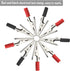 WMYCONGCONG 50 PCS Metal Alligator Clips Electric Test Clamps + 10 PCS Double Ended Alligator Clips Test Lead Jumper Wires with Alligator Clips 19...