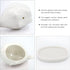 GeLive White Elephant Succulent Planter Ceramic Plant Pot Window Box with Saucer Animal Indoor Tabletop Decor Fun Gift 5 Inch (Mom Elephant)...