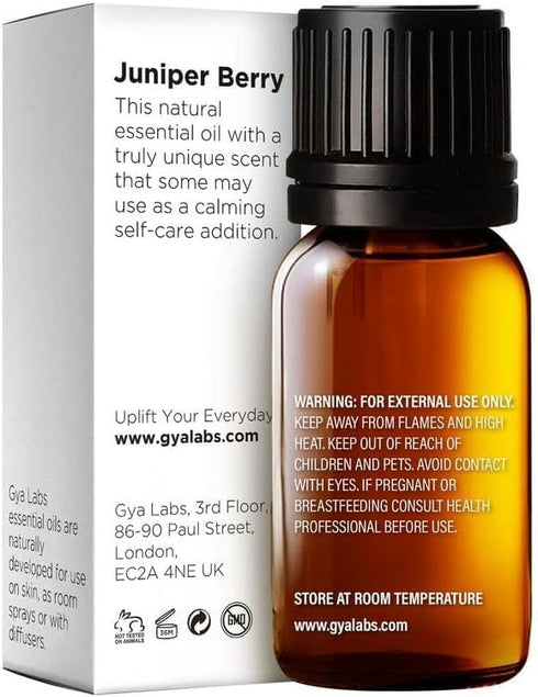 Gya Labs Juniper Berry Essential Oil for Diffuser - 0.34 Fl Oz - 100% Pure Natural Juniper Essential Oil for Skin & Candle Making - Fresh Woodsy &...