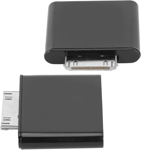 30 Pin Bluetooth Adapter Receiver, Bluetooth Transmitter Plug and Play & Automatic Compatible with iOS Pod and Other 30 Pin Dock Speakers (Black)...