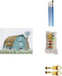BOMUVI Paint by Numbers for Adults Beginner Paint by Numbers for Adults Farm Paint by Number Kits Acrylic Painting White Flower Paint by Number Ki...