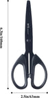 Scissors Multipurpose Craft Scissors Bulk 3-Pack, Sharp Blade Shears, Easy Grip Handles, 6.3” Stainless Steel Shaft Scissors for Office Home Schoo...