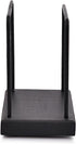 NIRMAN Acacia Wood Base Iron Standing Napkin Napkin Holder for Kitchen & Dining Tables, Indoor & Outdoor Use (Black) (6" x 3" x 5")...