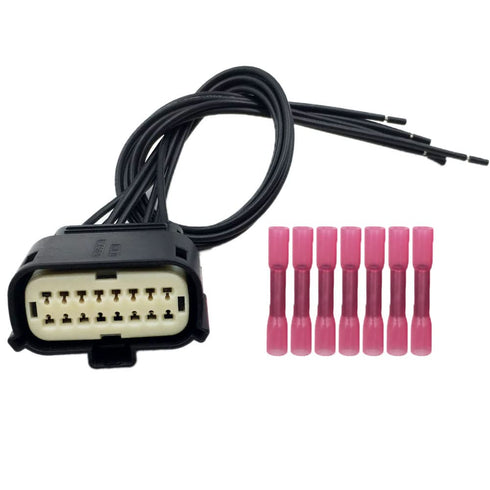 Headlight Connector Plug Harness Repair Pigtail Compatible with Ford Fusion 2013 2014 2015 2016 7 -Wire Halogen...