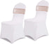 SquarePie Pack of 10 Sequin Chair Sashes Bands Shining Rose Gold Bows for Wedding Banquet Party Decor...