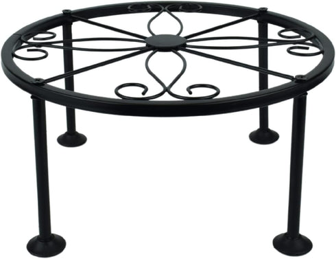 1 Pack 9 Inches Metal Plant Stand Outdoor Indoor, Flower Pot Planter Holder, Rustproof Iron Stands Perfect for Beverage Dispenser, Balcony, Garden...