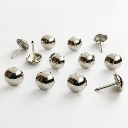 500pcs a lot: D11mmxL17mm Nickel Color Sofa Upholstery Tacks Wooden Furniture Decorative Tacks Hobnail Thumb Nails Home DIY Upholstery Nails (Nick...