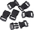 JGFinds Paracord Bracelet Clasps - 48 Pack, Upto 15mm Strap Medium, Black Plastic Paracord Bracelet Clips and Buckles, 29mm (1 3/4") x 16mm (7/8")...