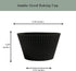 The Silicone Kitchen Reusable Silicone Baking Cup, Non-Toxic, BPA Free, Dishwasher Safe Jumbo, Pack of 12, Matte Black...