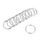 uxcell O Ring Buckle 25mm(1") ID 3mm Thickness Zinc Alloy O-Rings for Hardware Bags Belts Craft DIY Accessories, Silver Tone 10pcs...