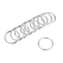 uxcell O Ring Buckle 25mm(1") ID 3mm Thickness Zinc Alloy O-Rings for Hardware Bags Belts Craft DIY Accessories, Silver Tone 10pcs...