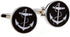Anchor USN Pair Cufflinks in a Presentation Gift Box & Polishing Cloth...