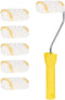 uxcell 6xPaint Roller Brush 3 Inch 76mm for Household Wall Painting Treatment with 1 Plastic Handle...