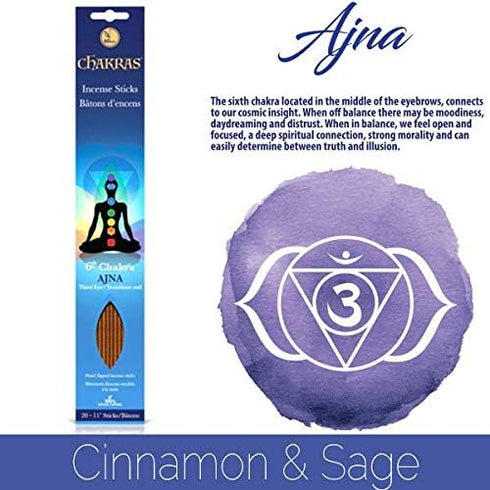 Chakras Natural Incense Sticks Essential Set. 140 Sticks, Each Lasting 1+ Hour Perfect for Meditation, Reiki, Yoga, Relaxation, & Healing! Natural...