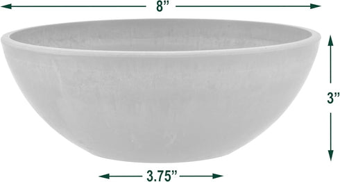 PSW M20TP Garden Bowl, Planter Bowl, Centerpiece Bowl, Fairy Garden Planter 8 Inch, 1 Count (Pack of 1)...